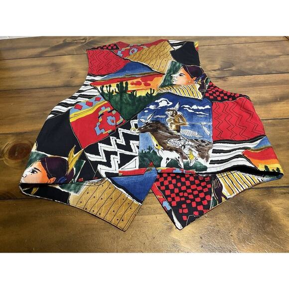 Vintage Circle T Cowboy Western Vest Size Large - Picture 12 of 13